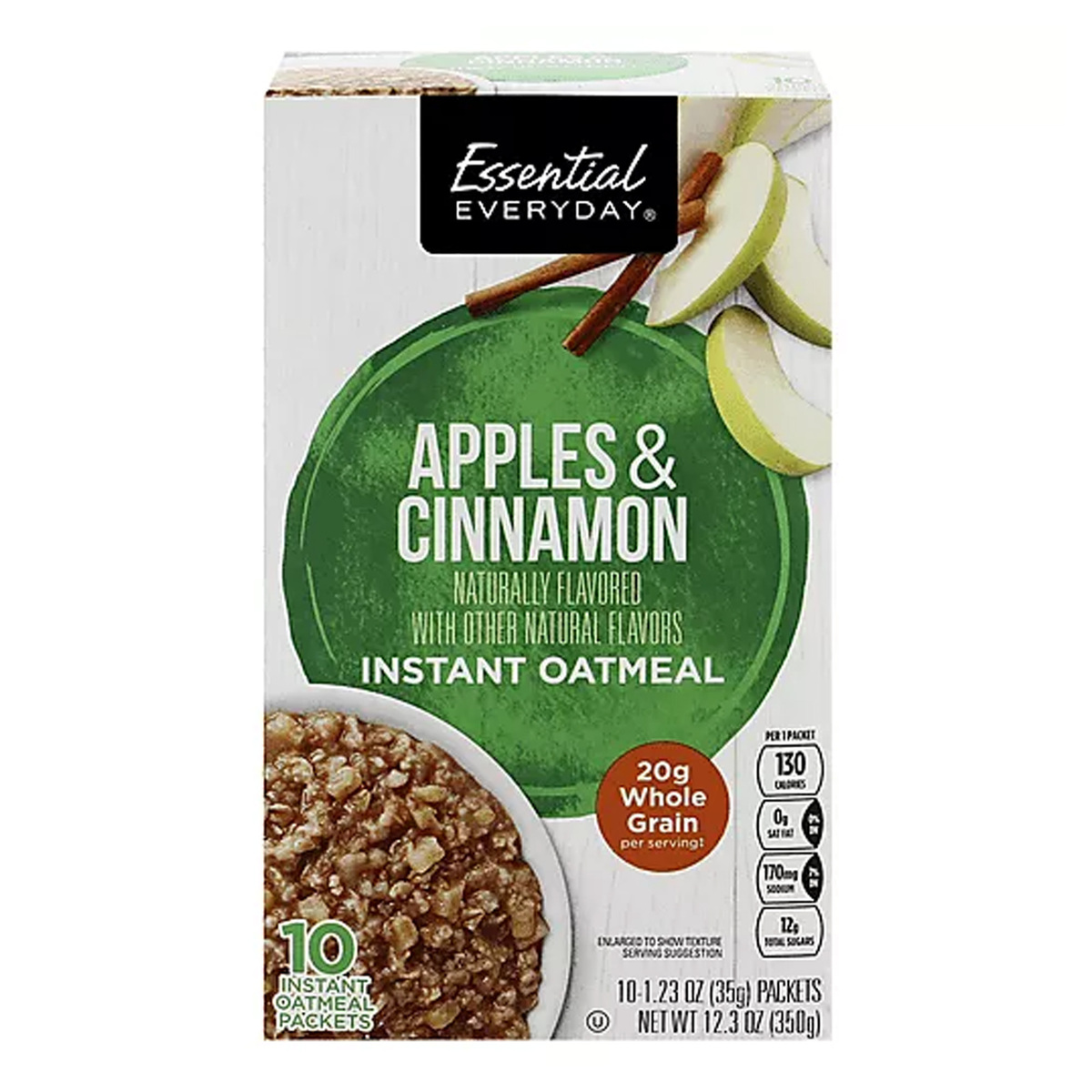 Essential Everyday Apples And Cinnamon Instant Oatmeal 350 g