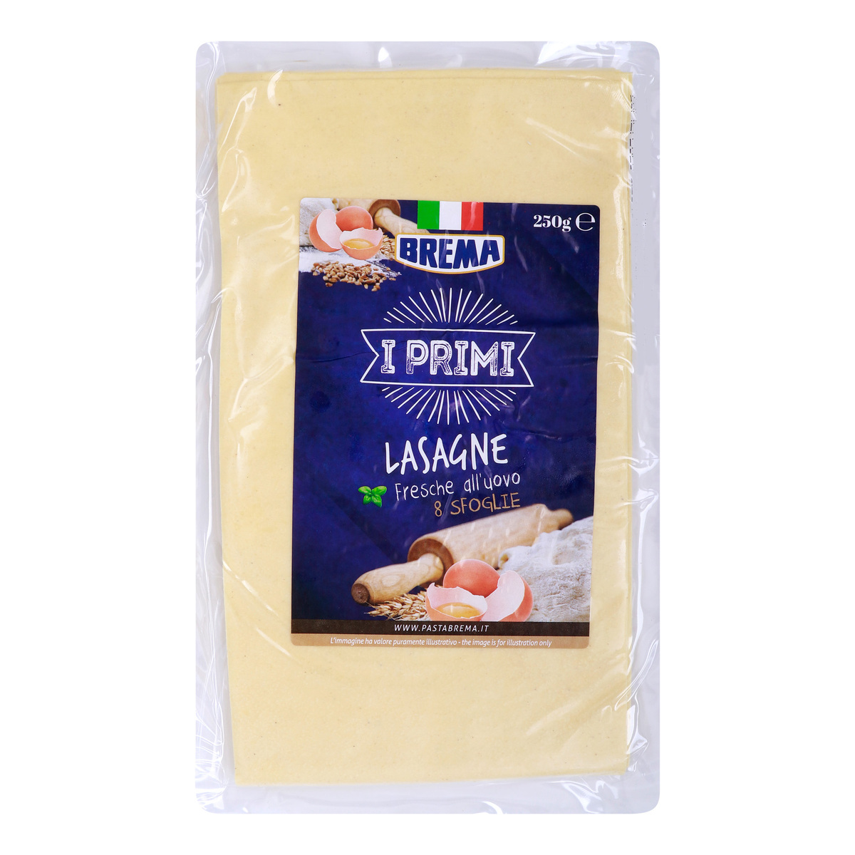 Brema Lasagne Fresh Egg Pasta, 8 Sfoglie, 250 g