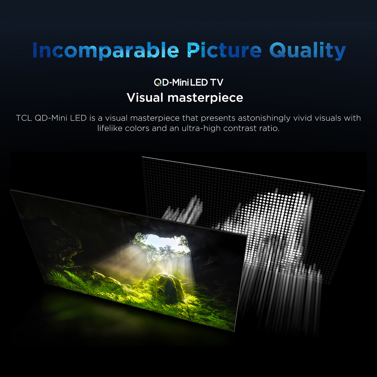 TCL 98 Inch QD-Mini LED Google Smart  TV - 98C755