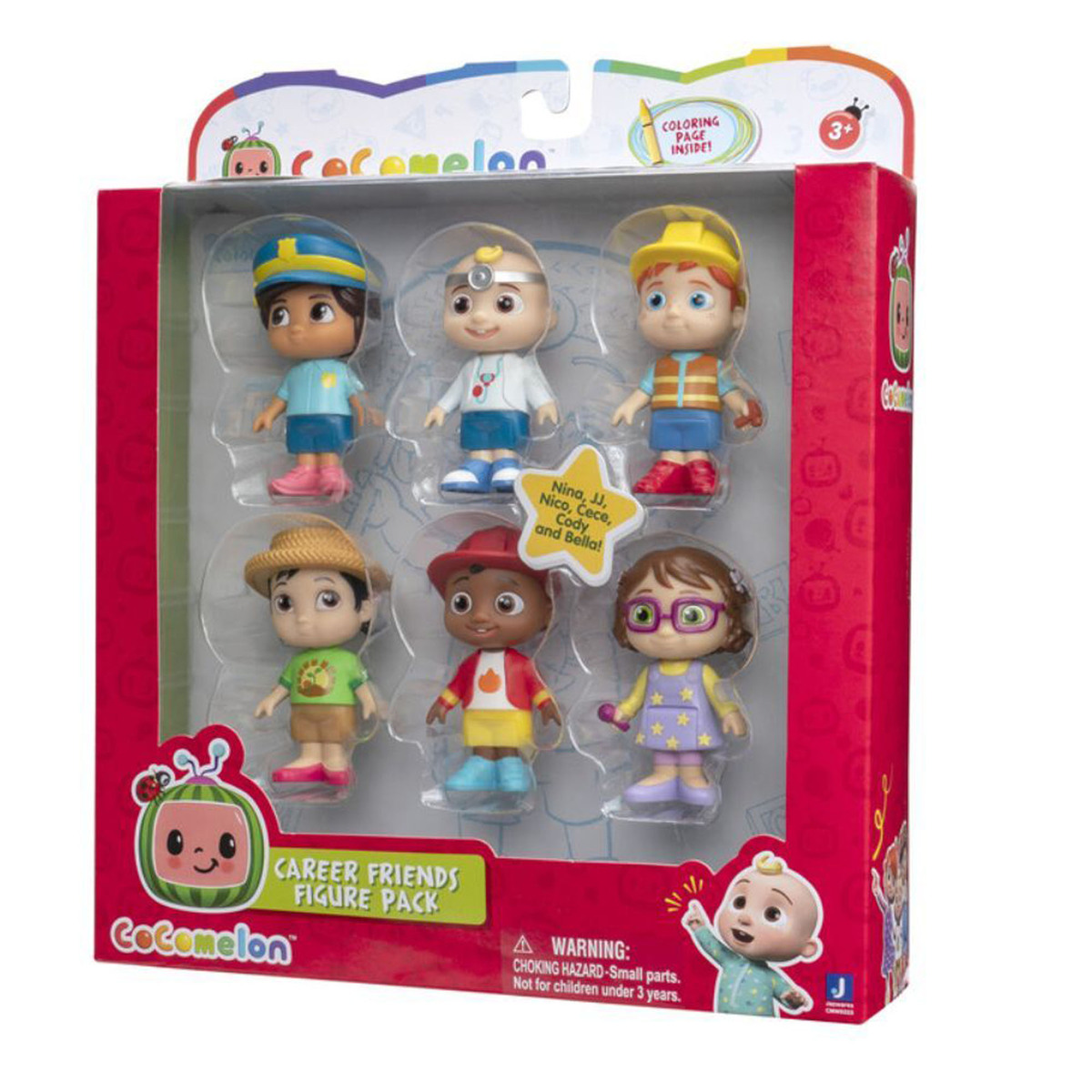Cocomelon Career Friends 6 Figure Pack, CMW0223