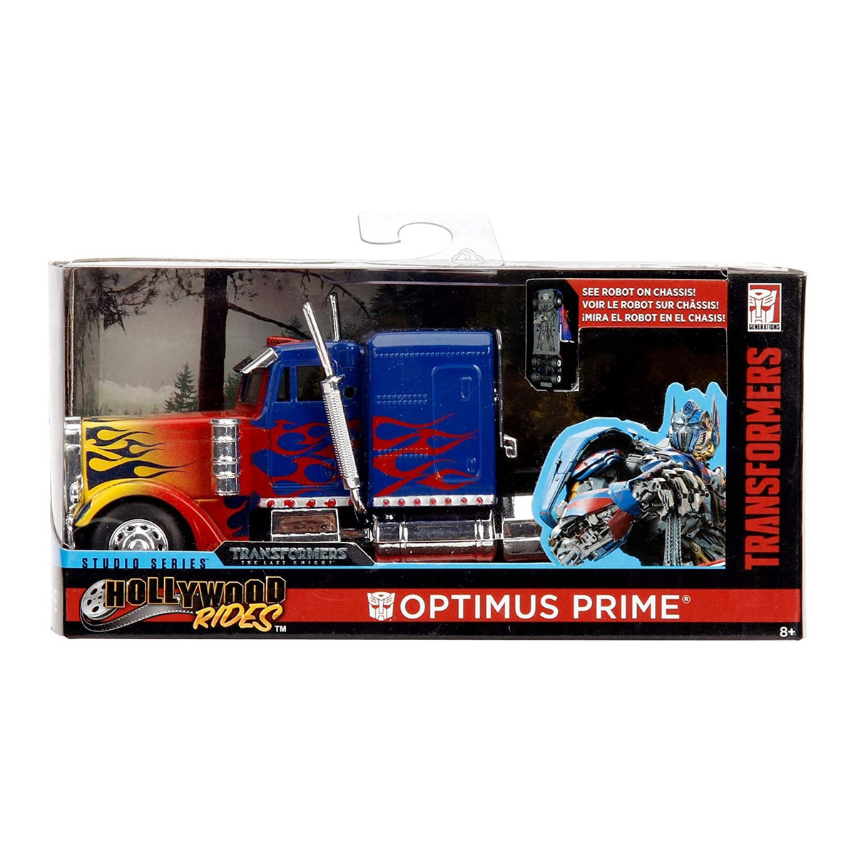 Jada Transformers T1 Optimus Prime Die-Cast Model, 1:32 Scale