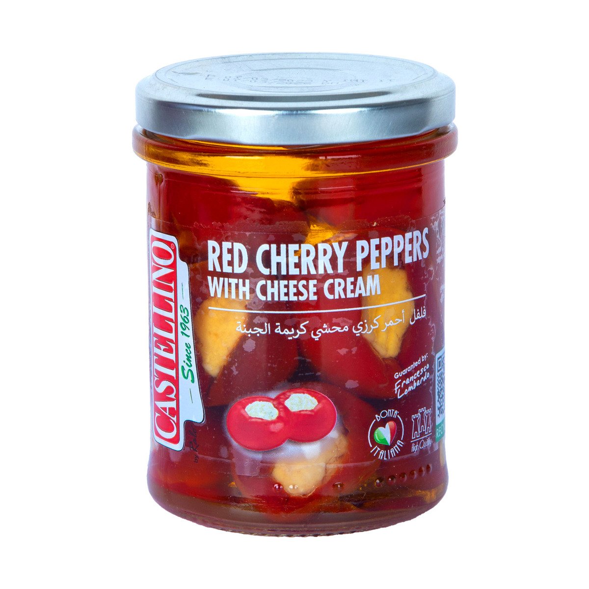 Castellino Red Cherry Peppers With Cheese Cream 180 g