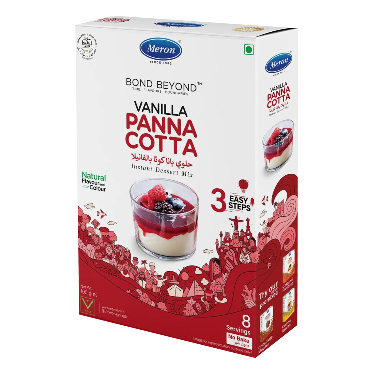 Meron Vanilla Panna Cotta Instant Dessert Mix 100 g