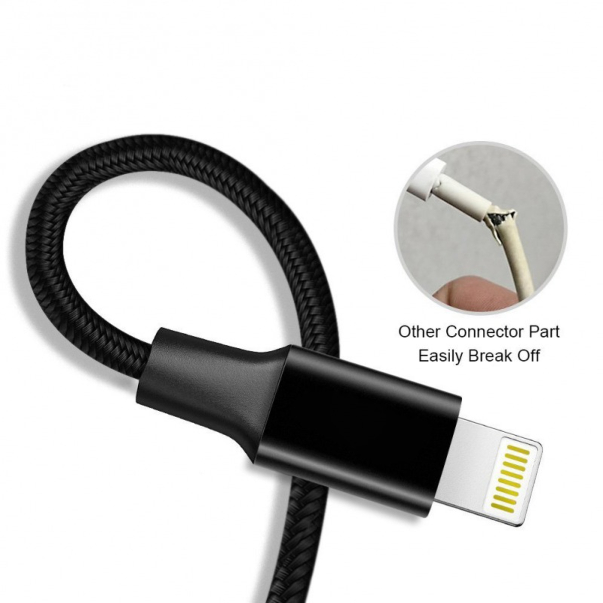 Iends Lightning Cable, Black, CA2087