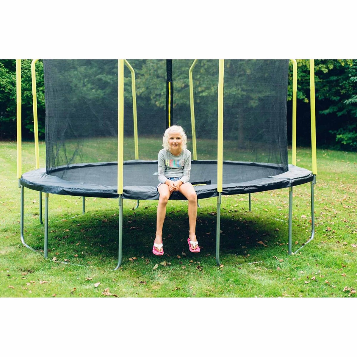Plum Springsafe Fun Trampoline With Safety Enclosure, 12 ft, 27574AB82