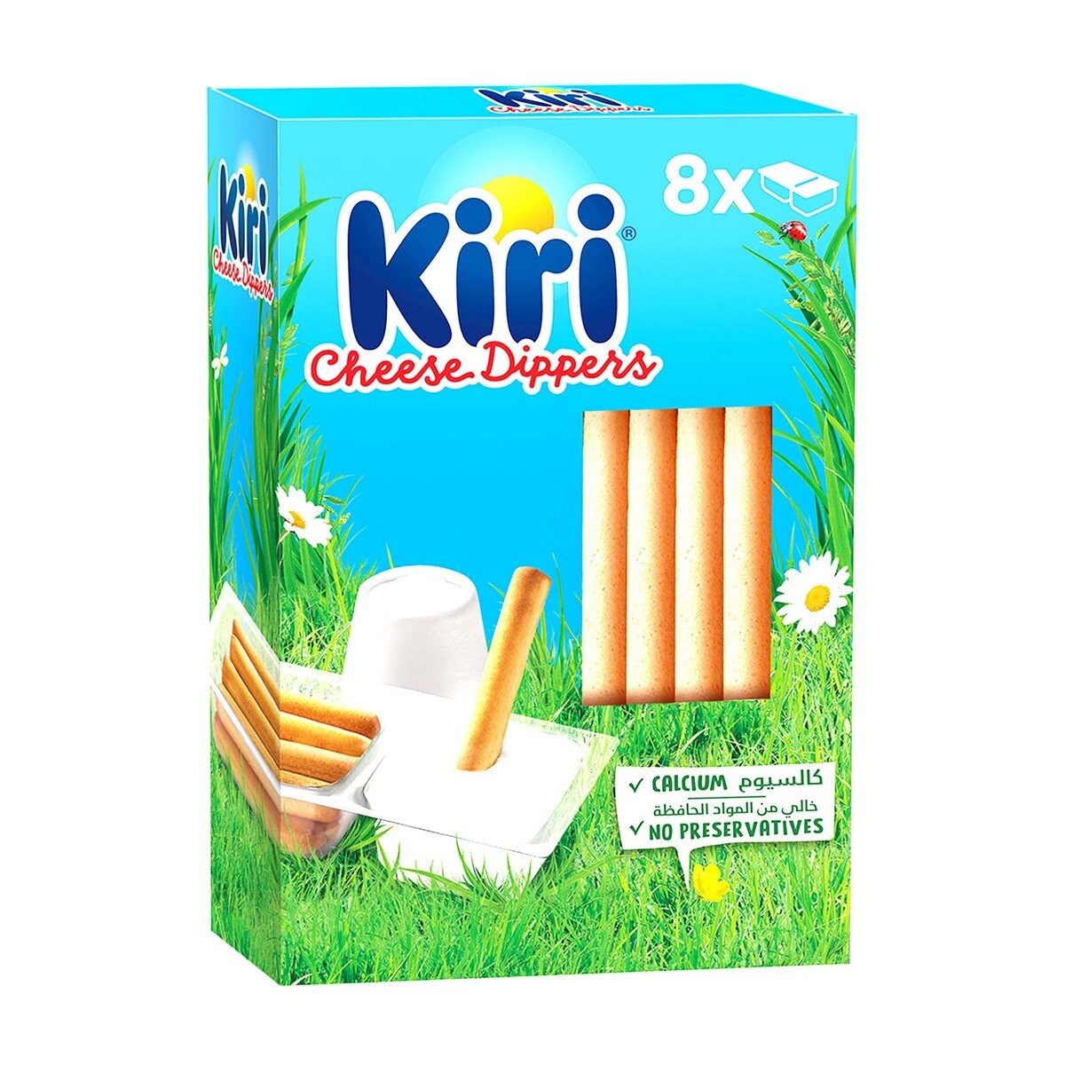 Kiri Dip & Crunch Cream Cheese and Breadstick Snack 8 x 35 g