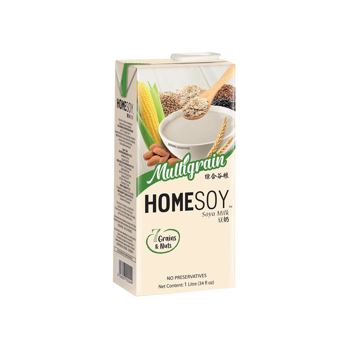 Homesoy Multigrain Soya Milk 1Litre