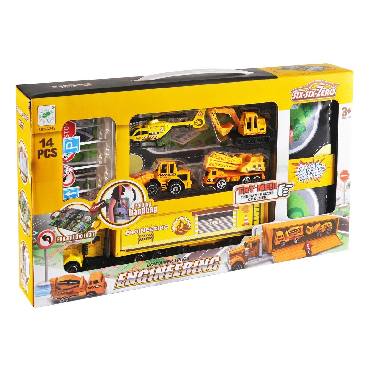 Skid Fusion Truck With Map Play Set 660-A349