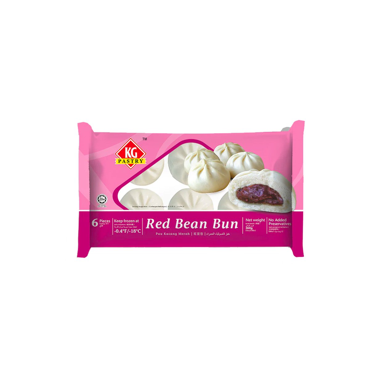 KG Red Bean Bun 360g