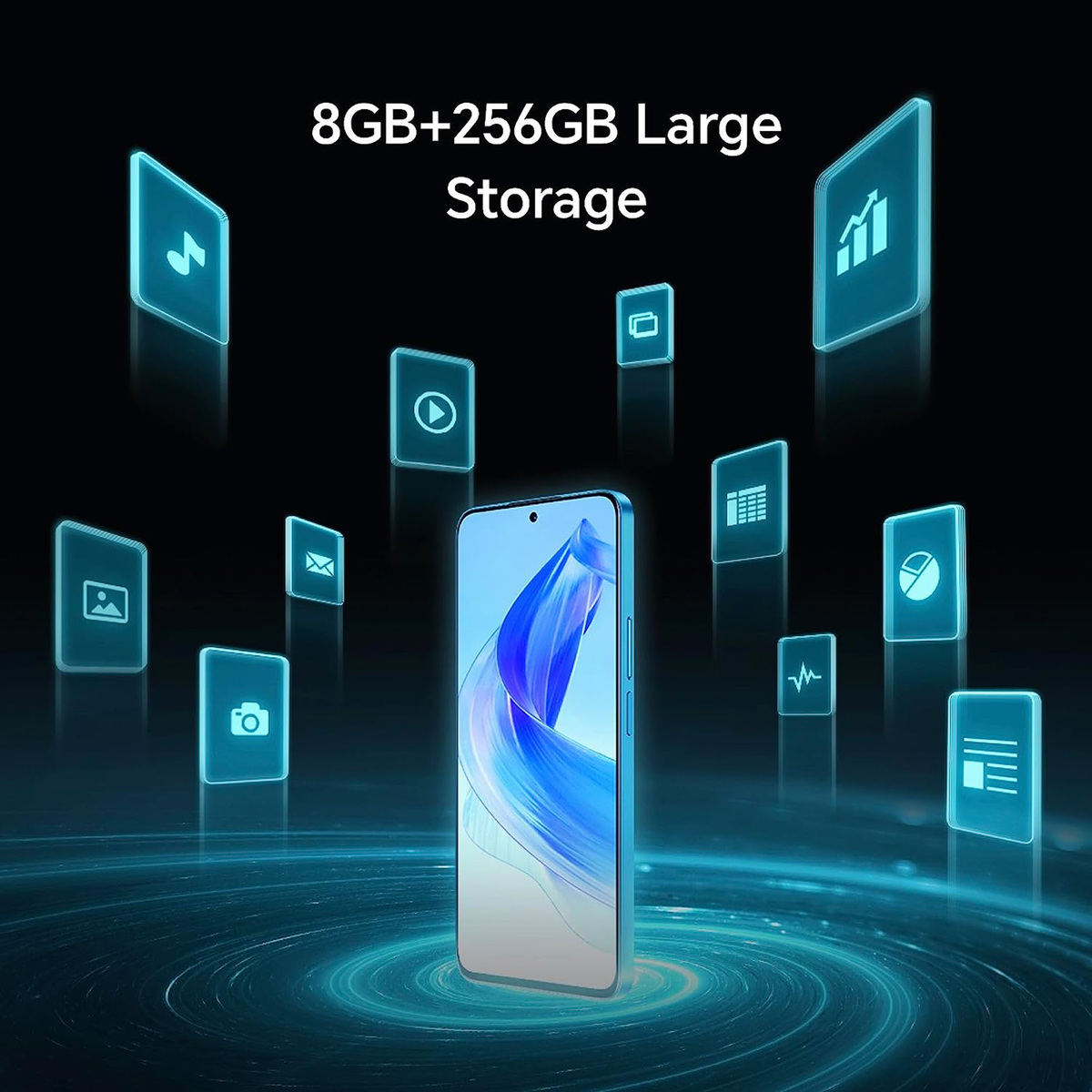 Honor 90 Lite Dual SIM 5G Smartphone, 8 GB RAM, 256 GB Storage, Titanium Silver