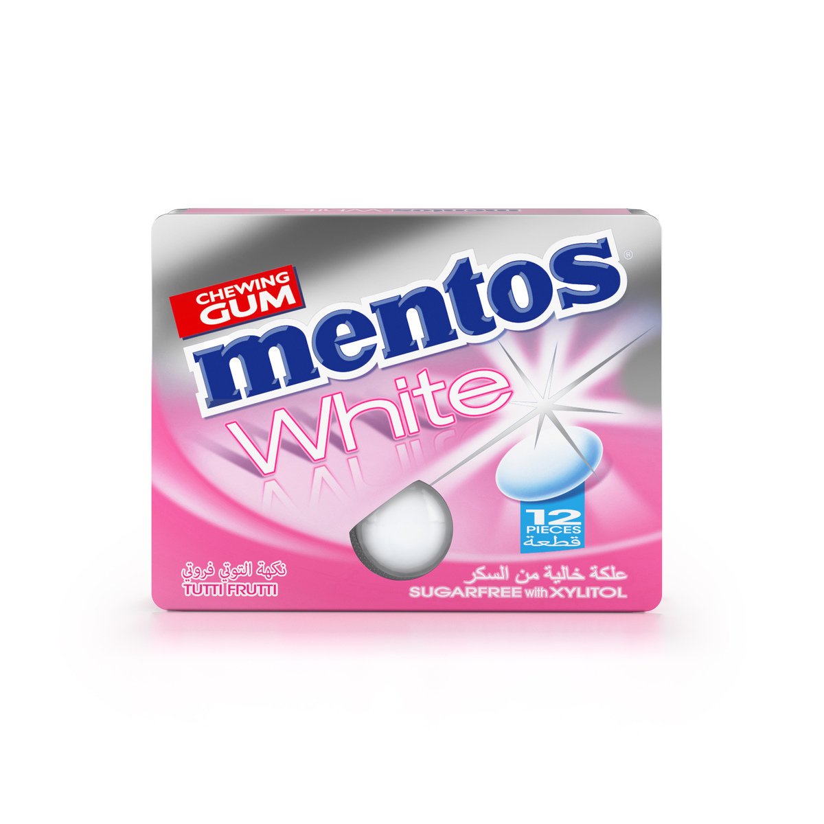 Mentos Chewing Gum White Tutti Fruit 12 x 17 g