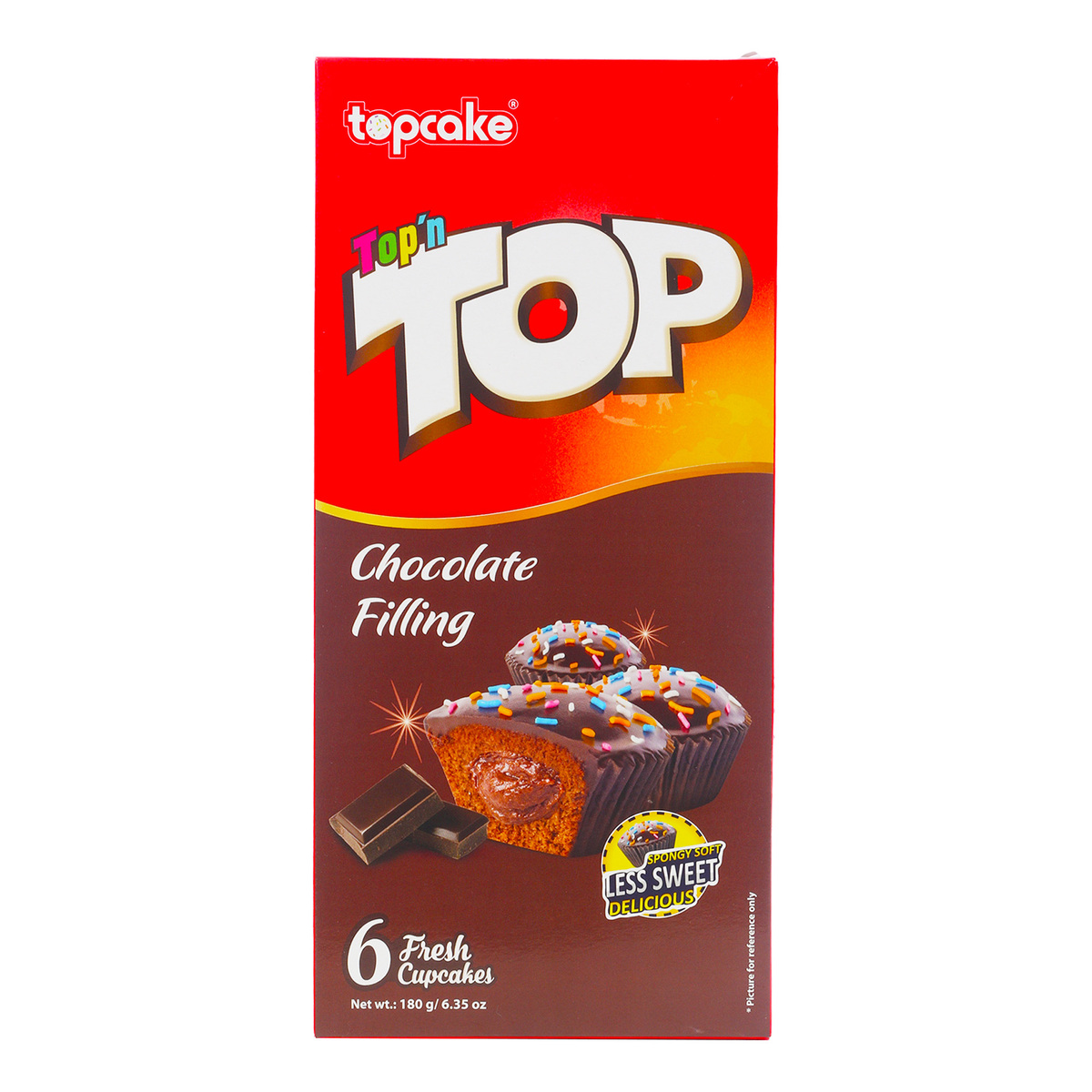 Topcake Top'n Top Chocolate Filling Cupcakes 180 g