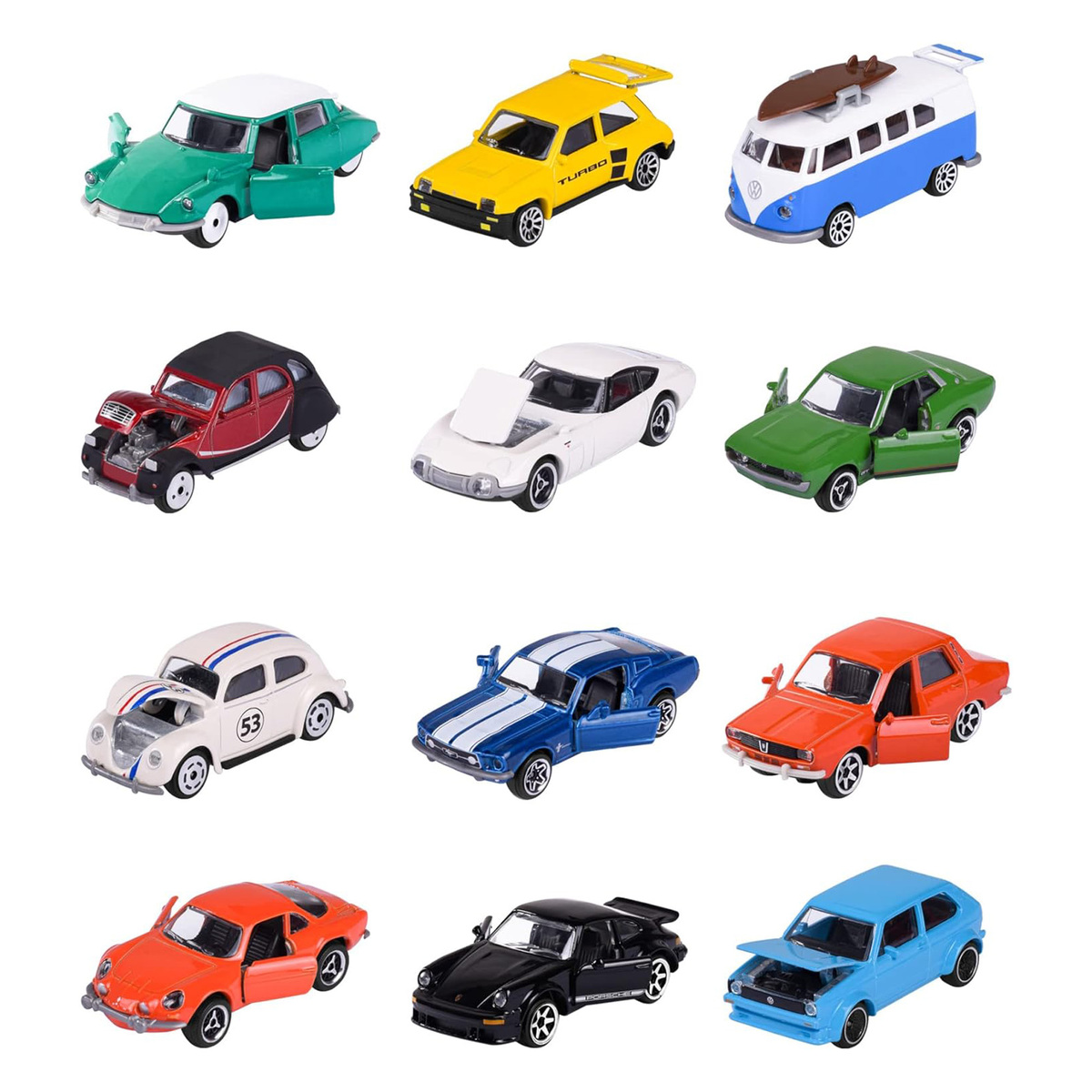 Majorette Vintage Miniature Vehicle Set, 6 Assist, Assorted, 212052010