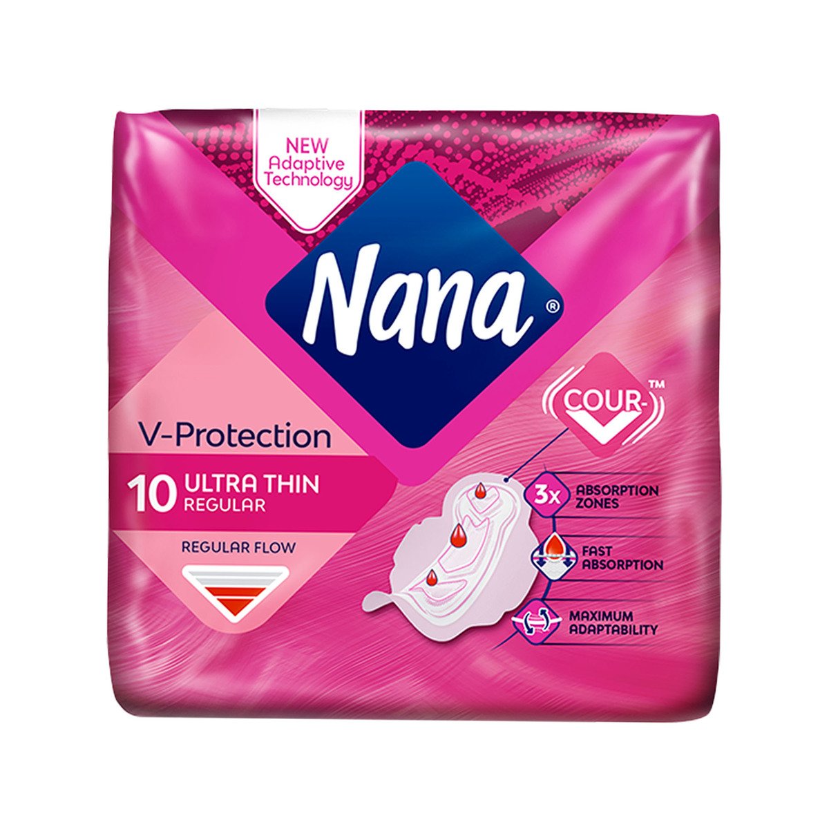 Nana Ultra Thin Normal Pads with Wings 10 pcs