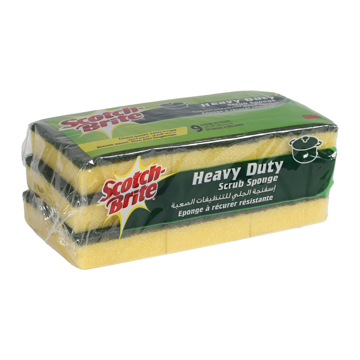 Scotch Brite Heavy Duty Scrub Sponge 9 pcs
