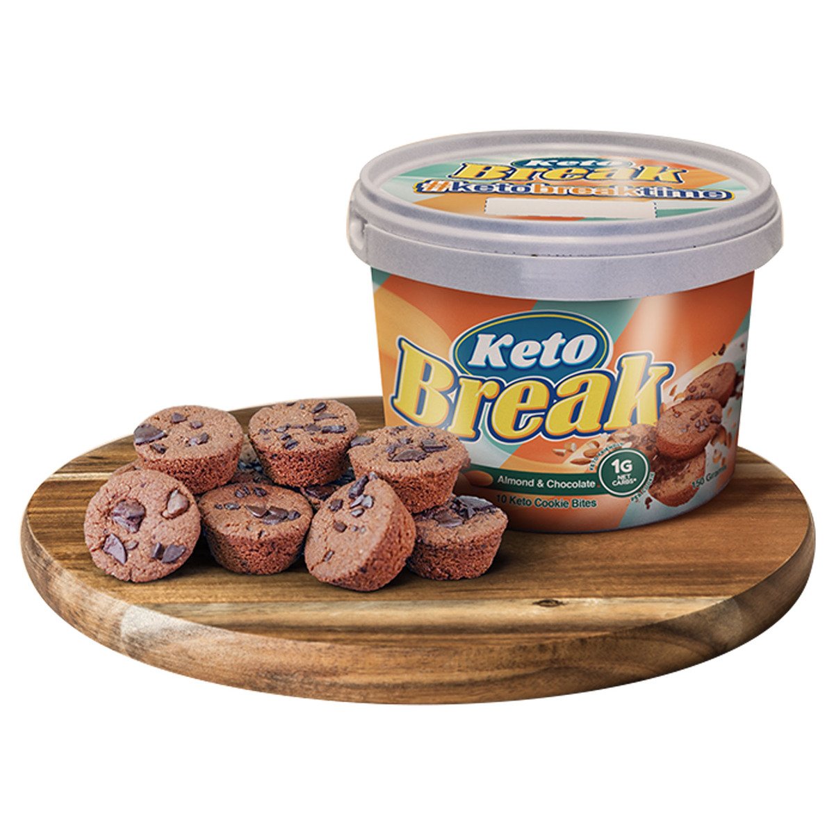 Keto Minis Almond & Chocolate Cookies 150g