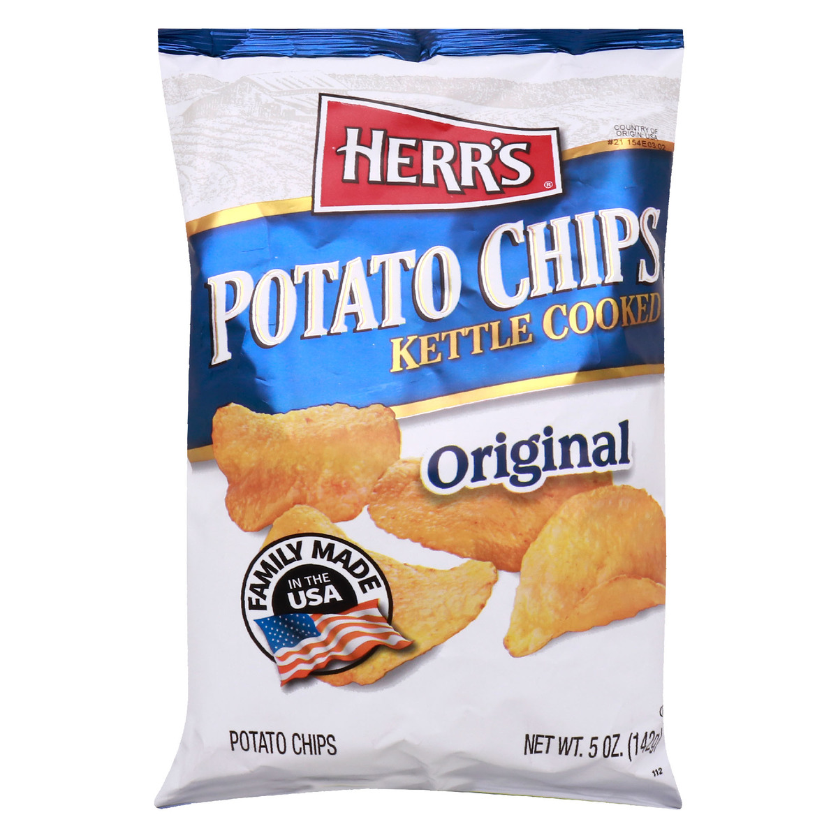 Herr's Original Kettle Cooked Potato Chips 142 g