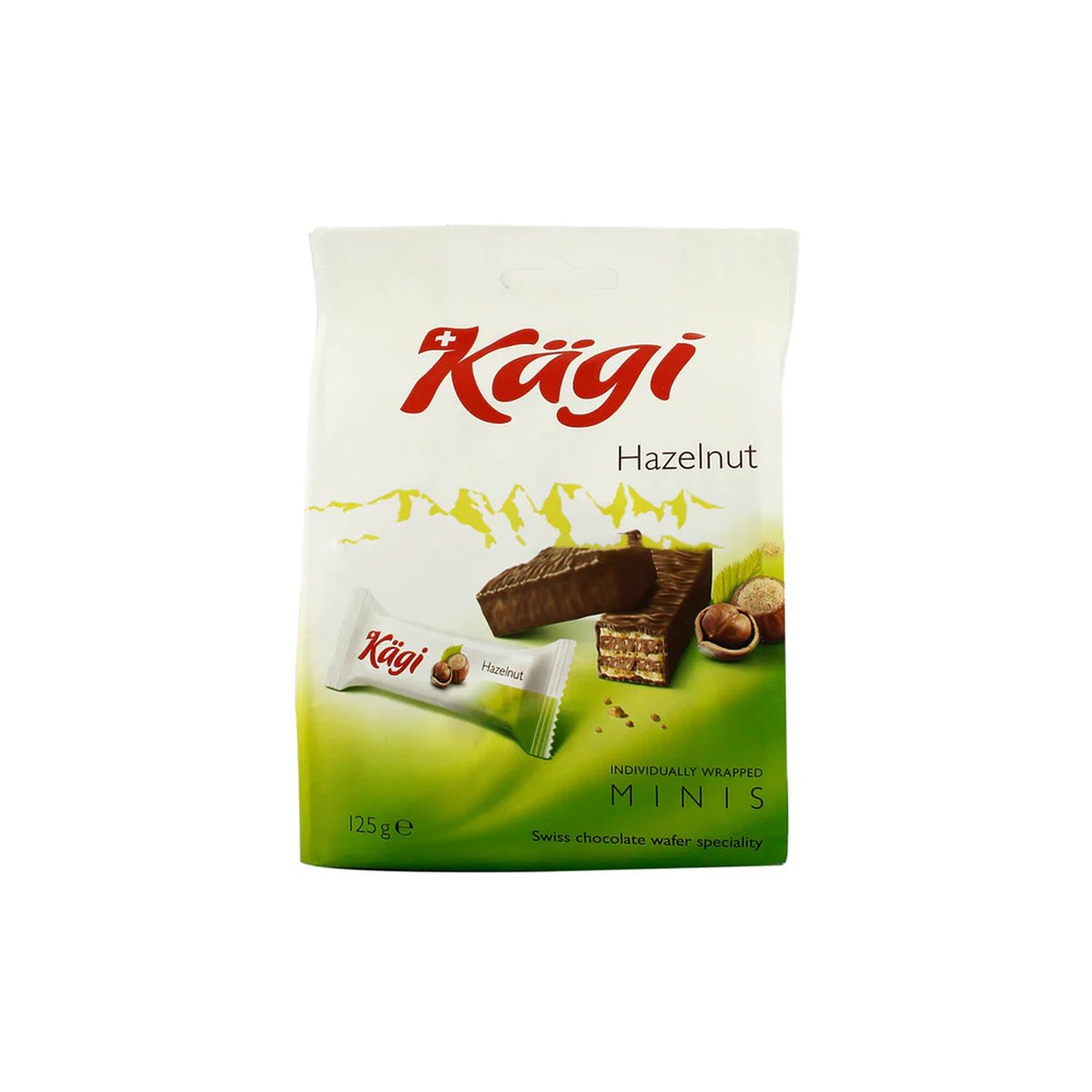 Kagi Hazelnut Minis Swiss Chocolate Wafer 125g