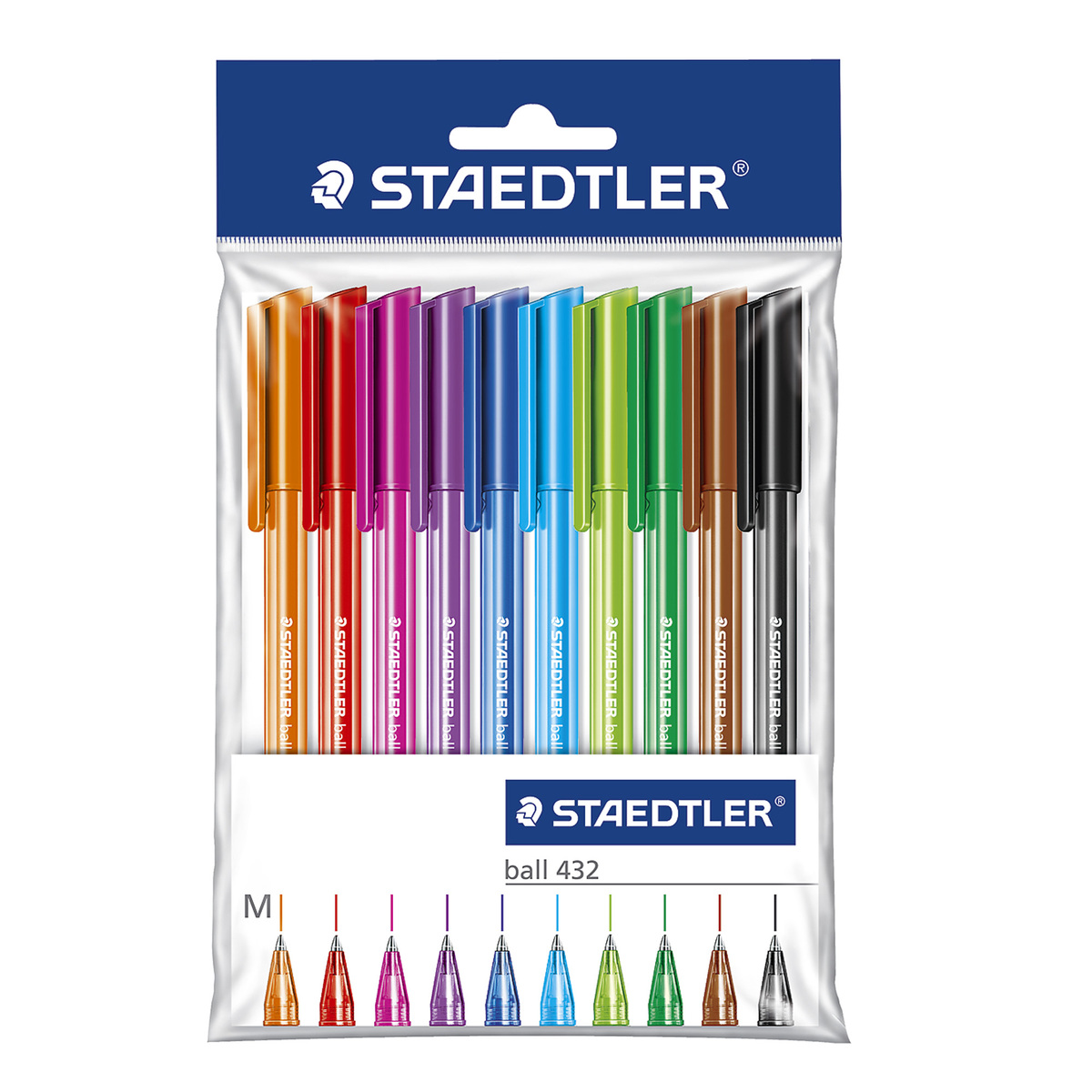 ستيدلر أقلام حبر جافة، 10 حبات، 43235MPB10
