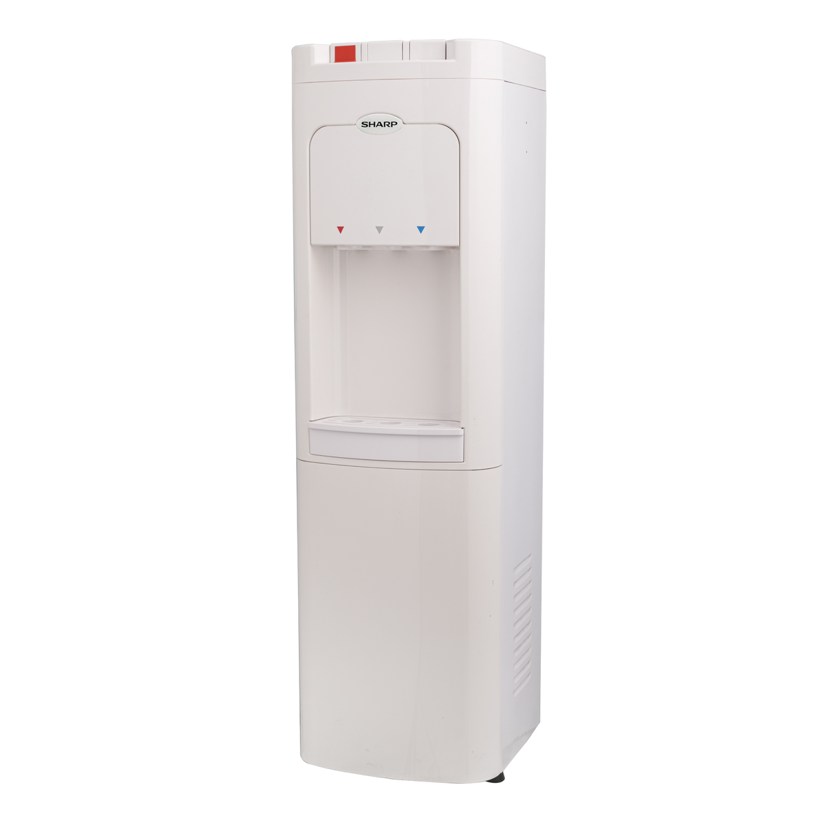 Sharp Top Loading Three Faucet Water Dispenser, 5 Gallon Capacity, White, SWD-E3TL-WH3