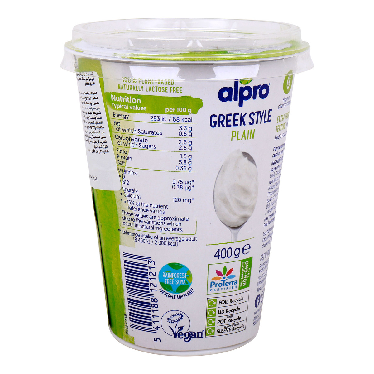 Alpro Greek Style Plain Yoghurt, 400 g