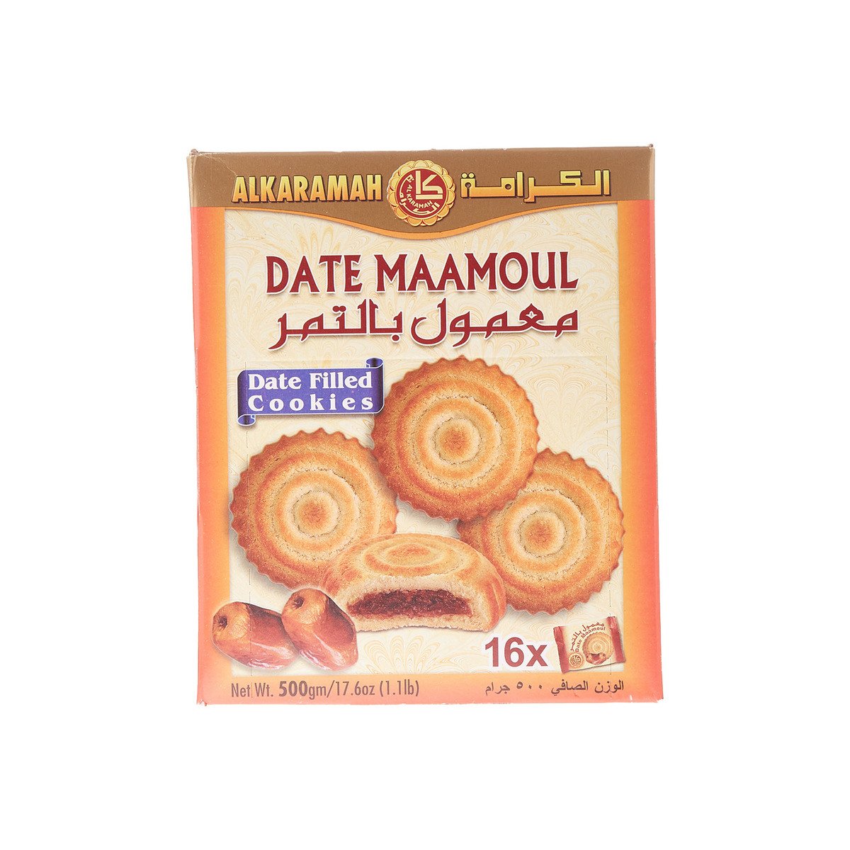 Al Karamah Date Maamoul Date Filled Cookies 500 g