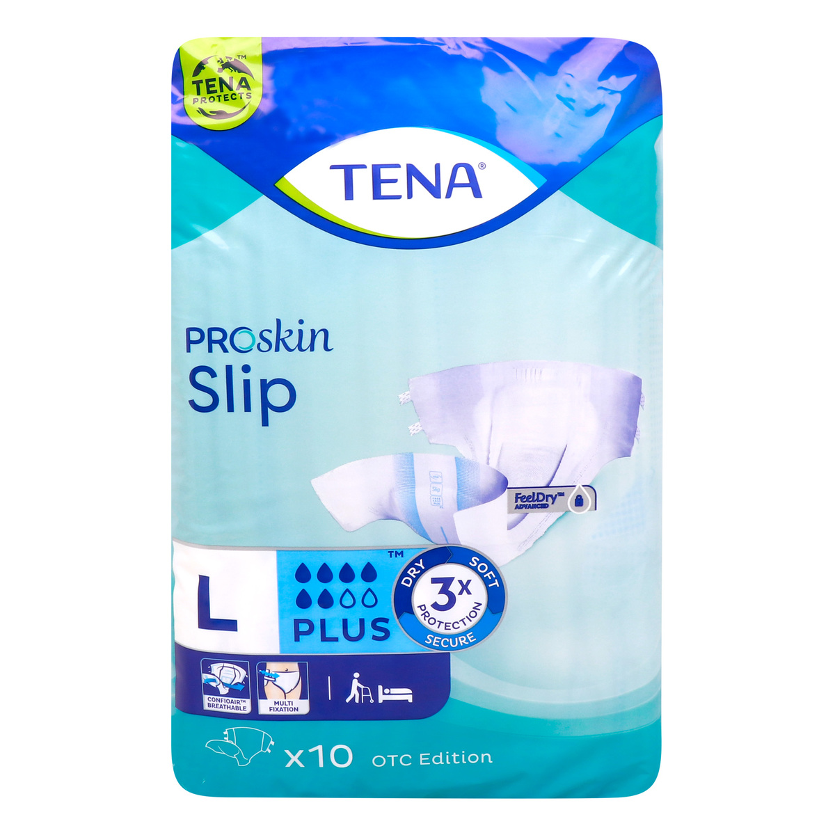 Tena Adult Diaper Proskin Slip Large 10 pcs