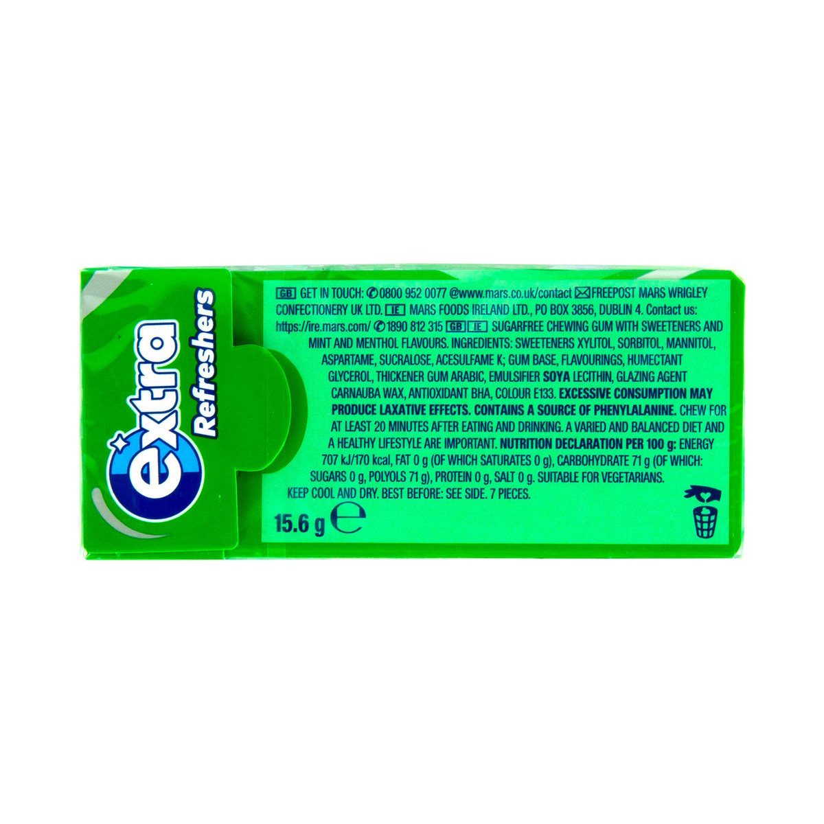 Wrigley's Sugar Free Extra Refreshers Spearmint Gum 15.6 g Online