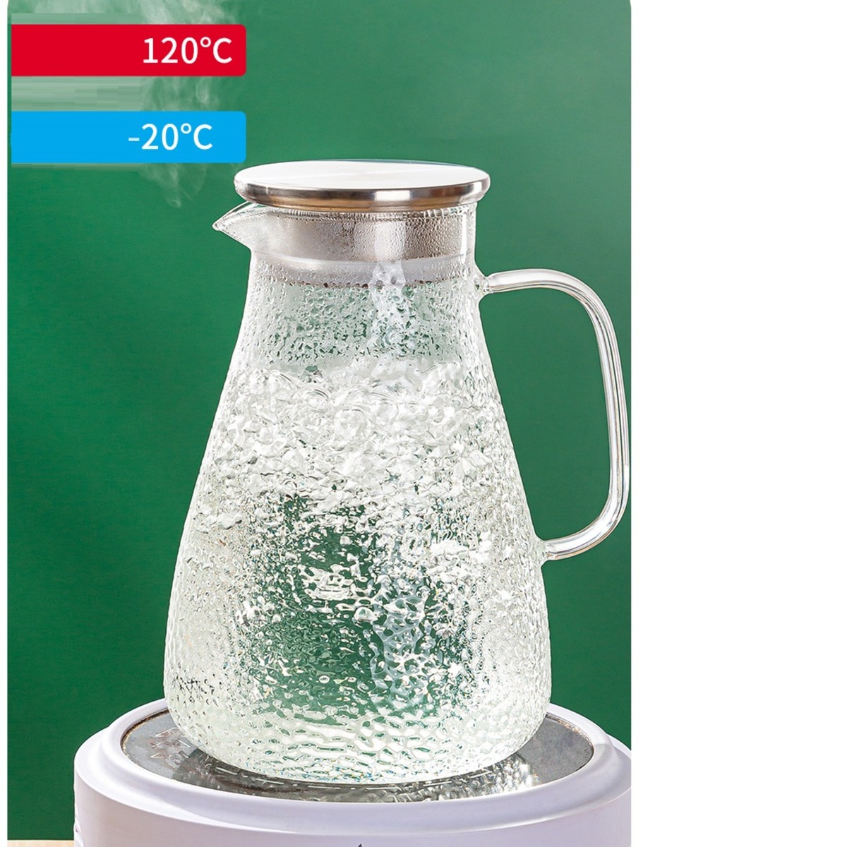 Greenapple Borosilicate Water Jug, 1.8L, GPH84A