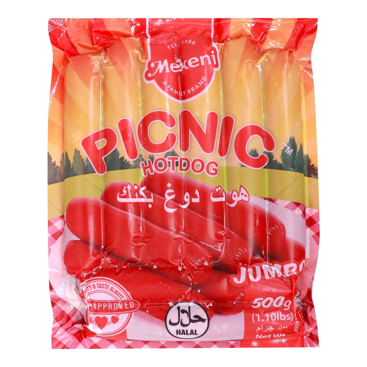 Mekeni Picnic Hotdog Jumbo 500 g