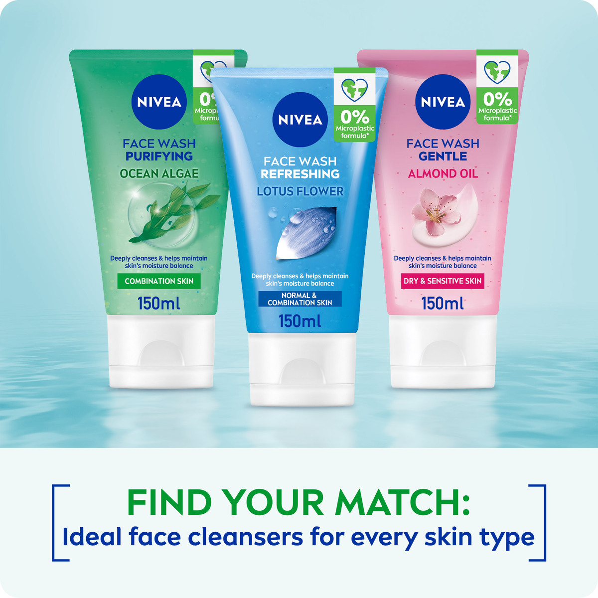 Nivea Face Wash Cleanser Purifying Cleansing 150 ml