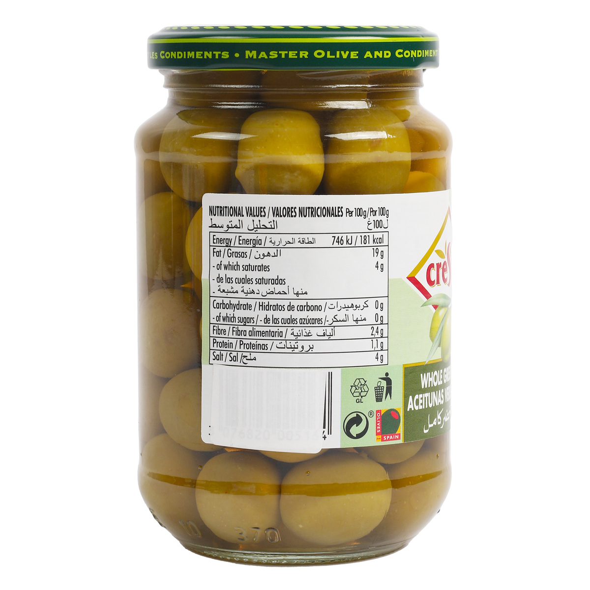 Crespo Green Olives 3 x 354 g