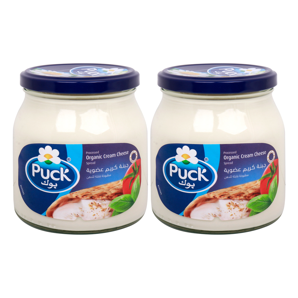 Puck Organic Cream Cheese Spread, 2 x 500 g