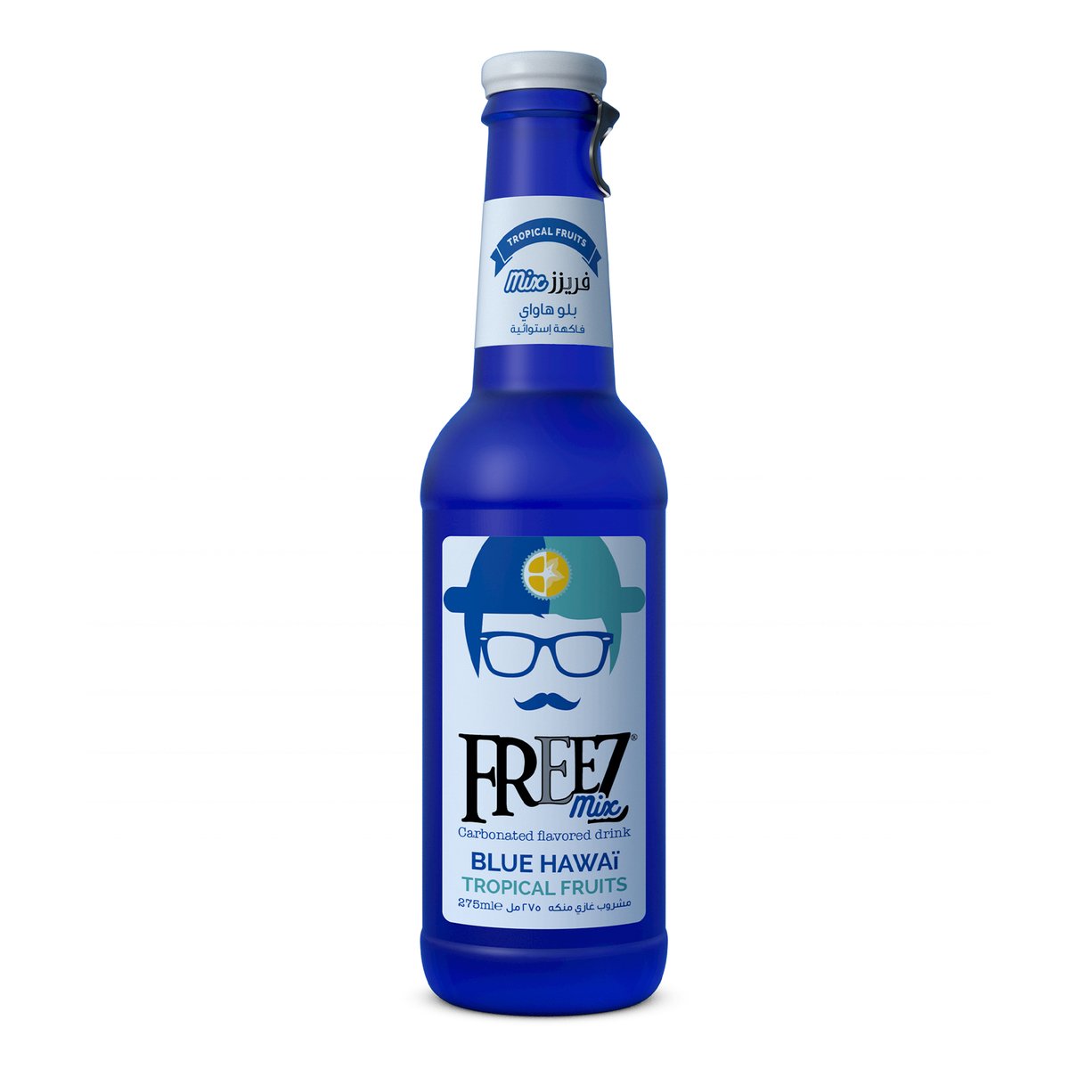 Buy Freez Mix Blue Hawaii Carbonated Flavoured Drink 6 x 275 ml Online at Best Price | Cola Bottle | Lulu Kuwait in Kuwait
