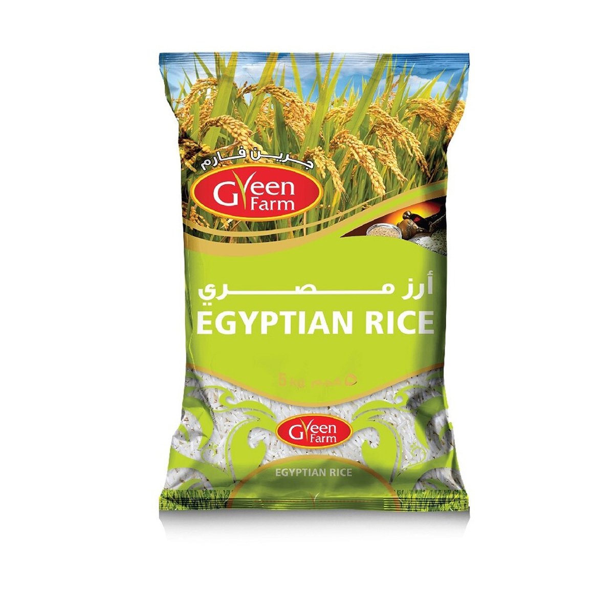 اشتري قم بشراء جرين فارم أرز مصري 5 كجم Online at Best Price من الموقع - من لولو هايبر ماركت Egyptian Rice في الامارات