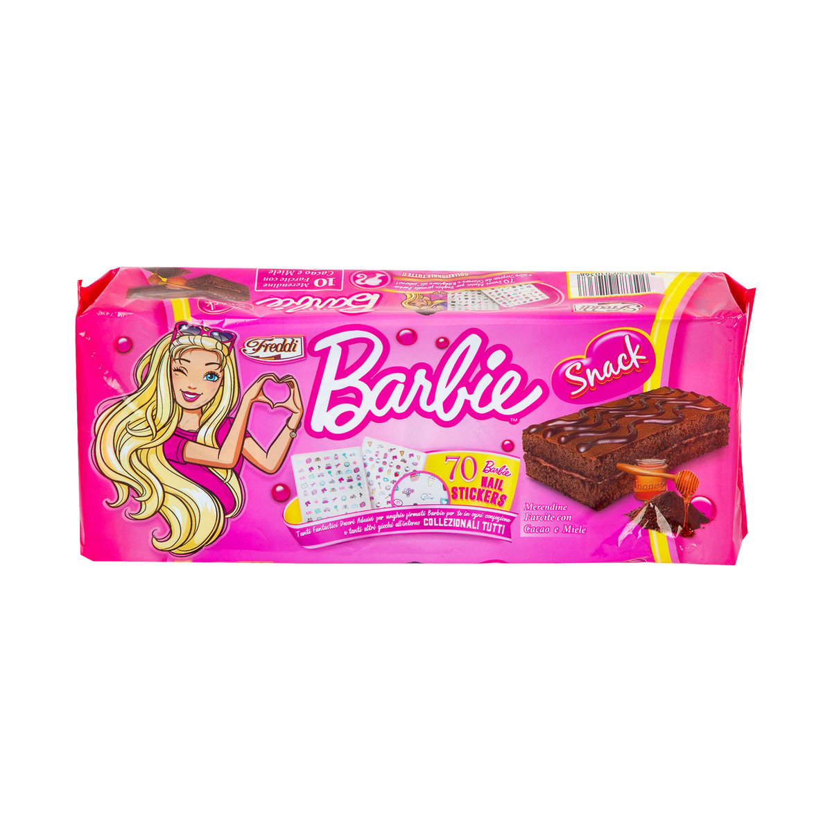 اشتري قم بشراء Freddi Barbie Snacks Cocoa Honey 250 g Online at Best Price من الموقع - من لولو هايبر ماركت Brought In Cakes في الامارات