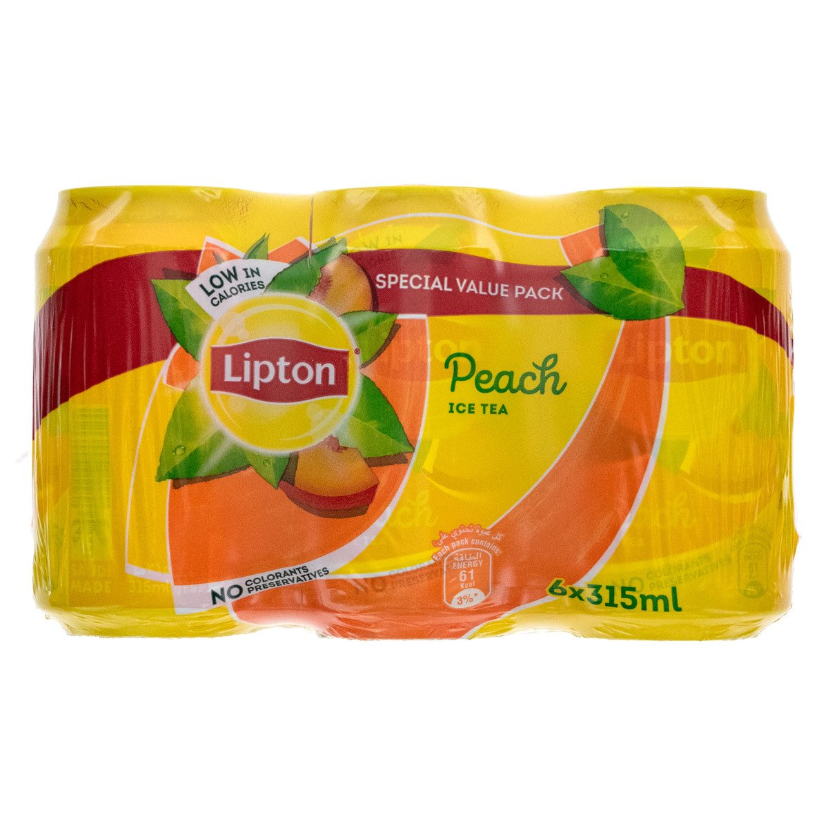 Lipton Peach Ice Tea Can 6 x 315 ml