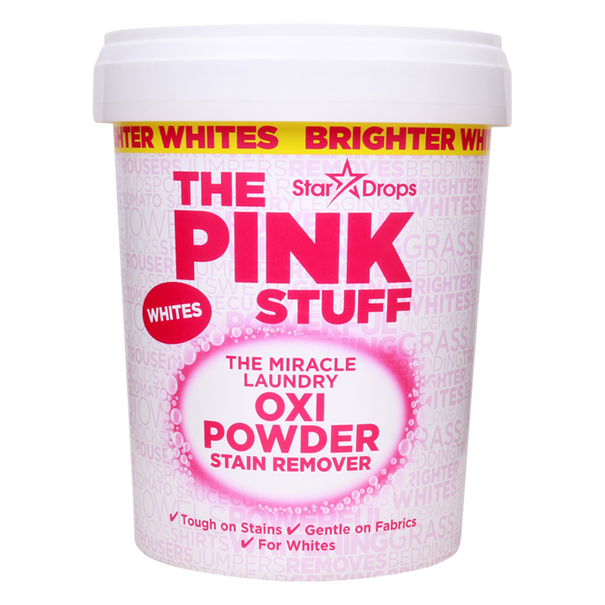 Star Drops Pink Stuff Whites Miracle Laundry Oxi Powder Stain Remover 1 kg