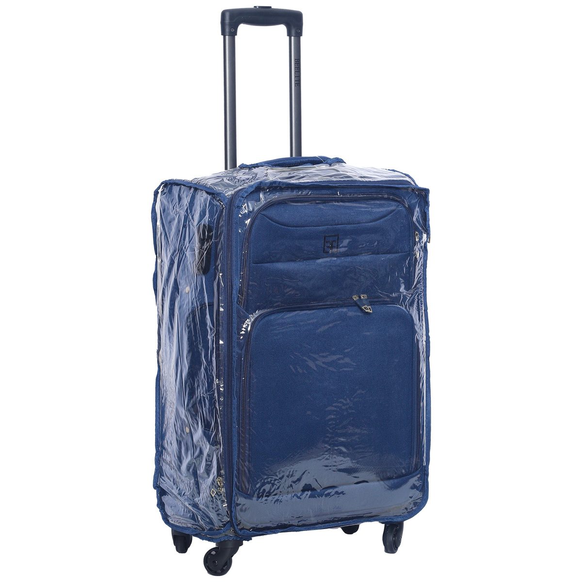 Beelite 4 Wheel PE Soft Trolley With Cover HH1026 24" Assorted Colors