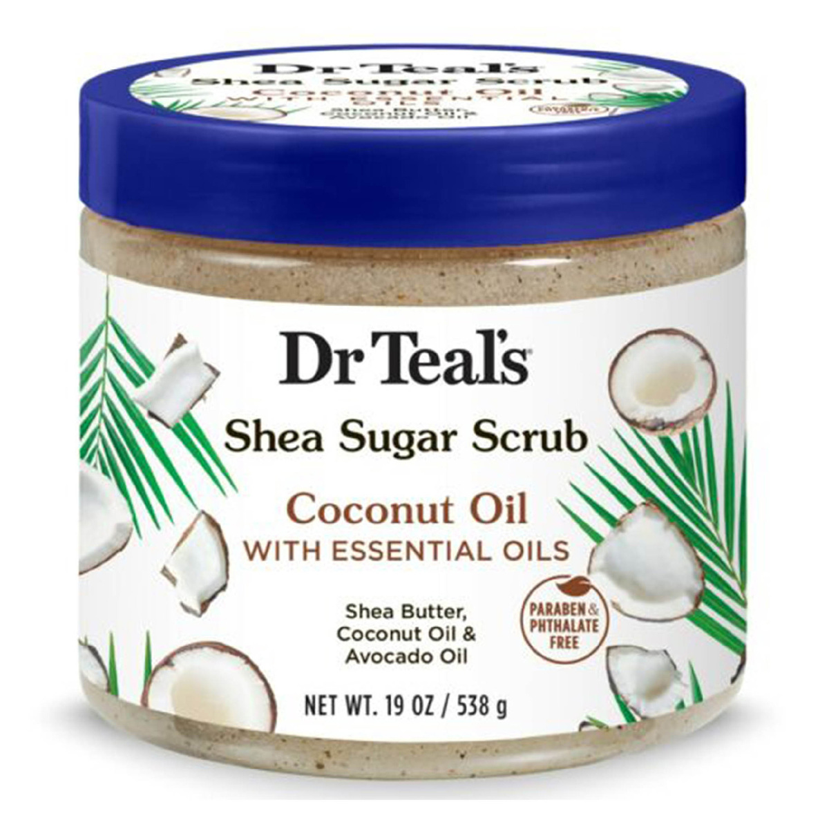 Dr Teal's Coconut Oil with Essential Oils Shea Sugar Scrub 538 g