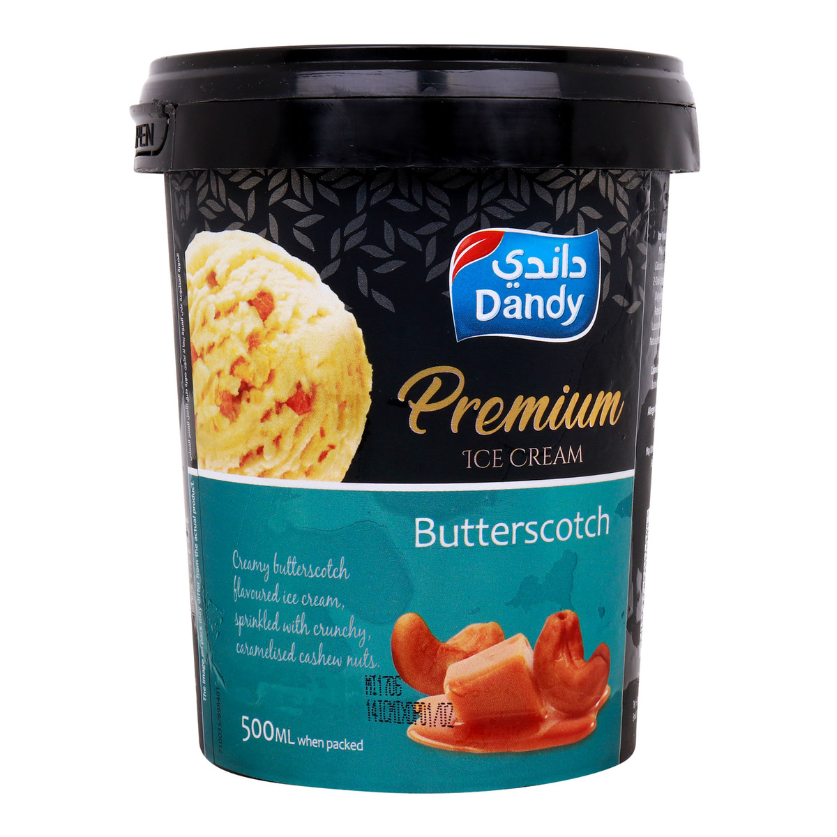 Dandy Premium Butter Scotch Ice Cream, 500 ml
