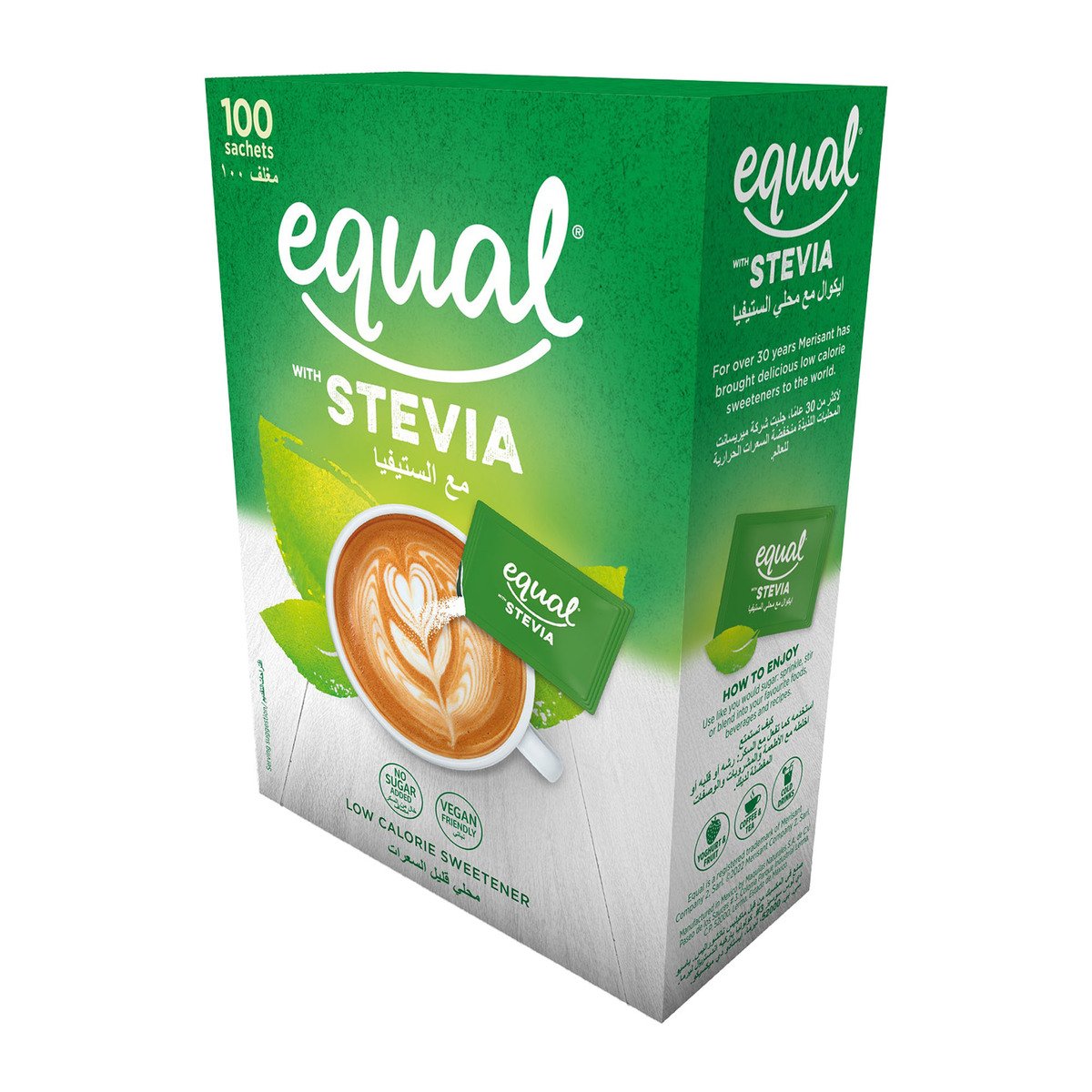 Equal Stevia Low Calorie Sweetener 100 pcs 200 g
