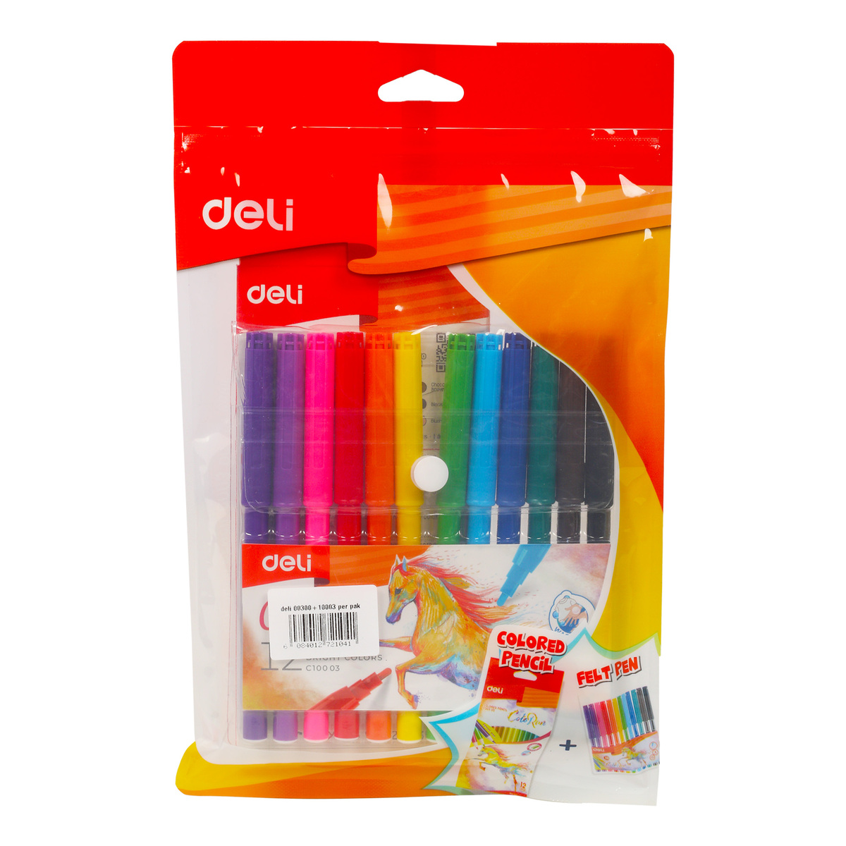 Deli Colored Pencil + Felt Pen 3128