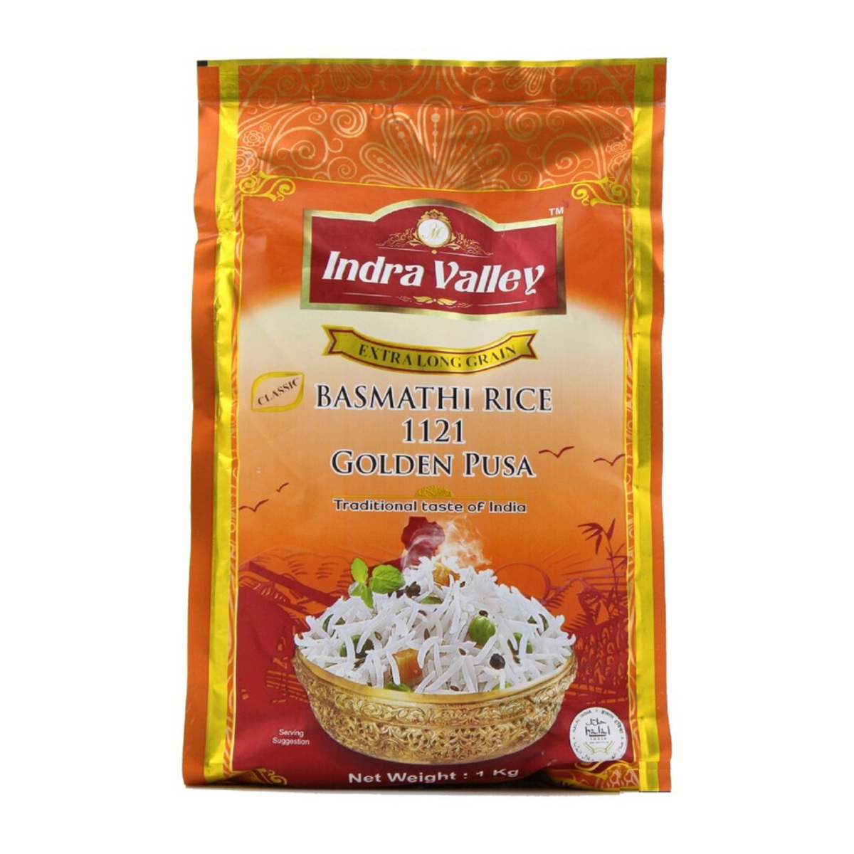 Indra Valley Golden Pusa Basmathi Rice 1Kg
