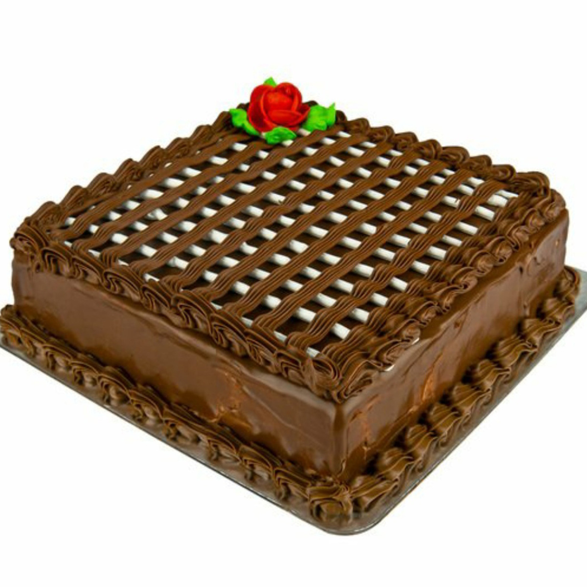 اشتري قم بشراء كيك فادج الشوكولاتة وسط 1 كجم Online at Best Price من الموقع - من لولو هايبر ماركت Whole Cakes في السعودية