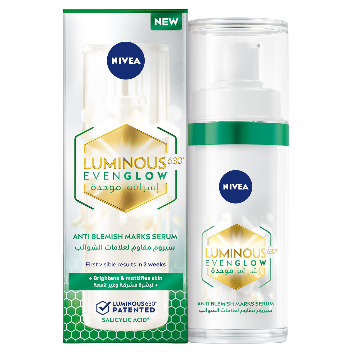 Nivea Luminous 630 Even Glow Anti-Blemish Marks Face Serum with Salicylic Acid 30 ml