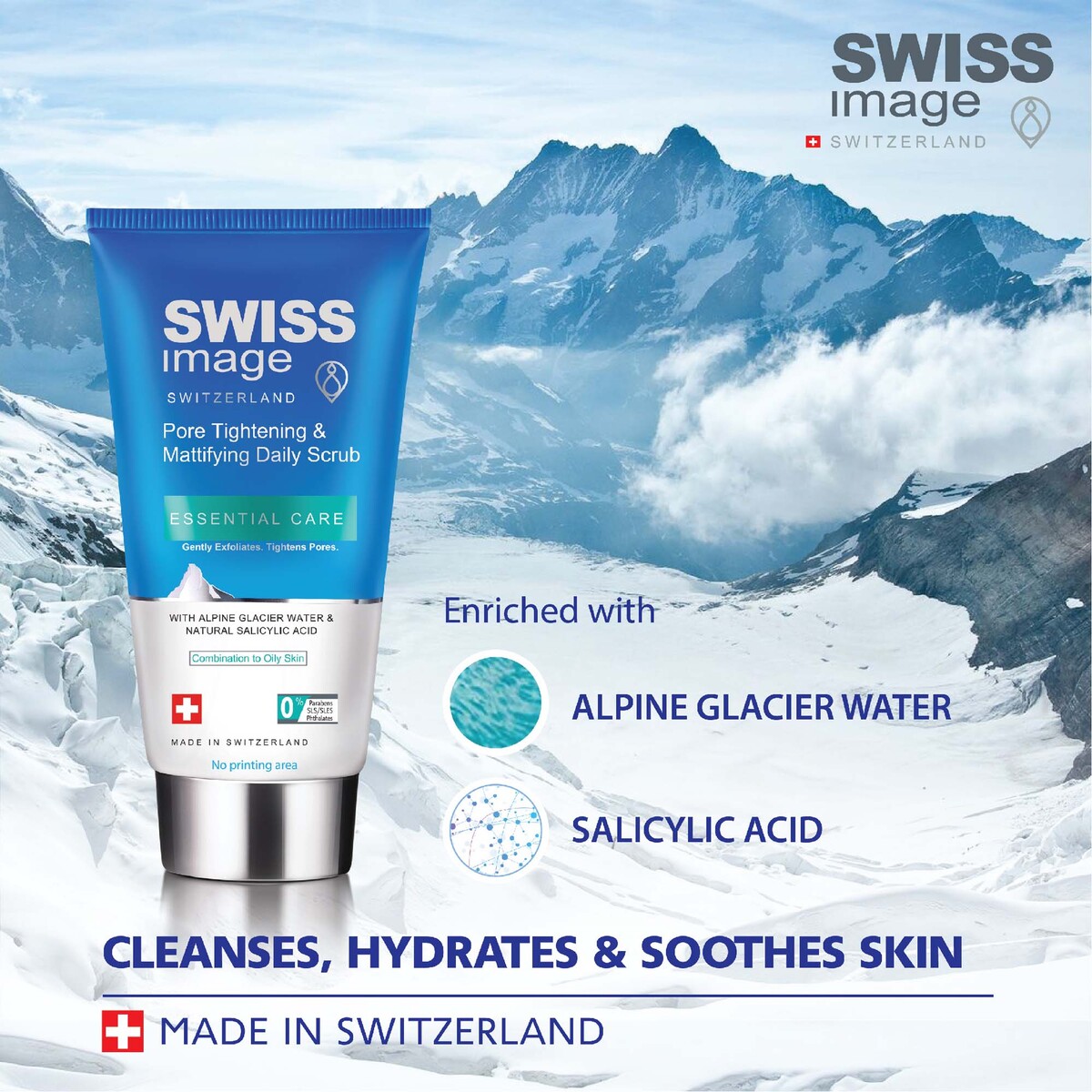 Swiss Image Essential Care Pore Tightening & Mattifying Daily Scrub 150 ml