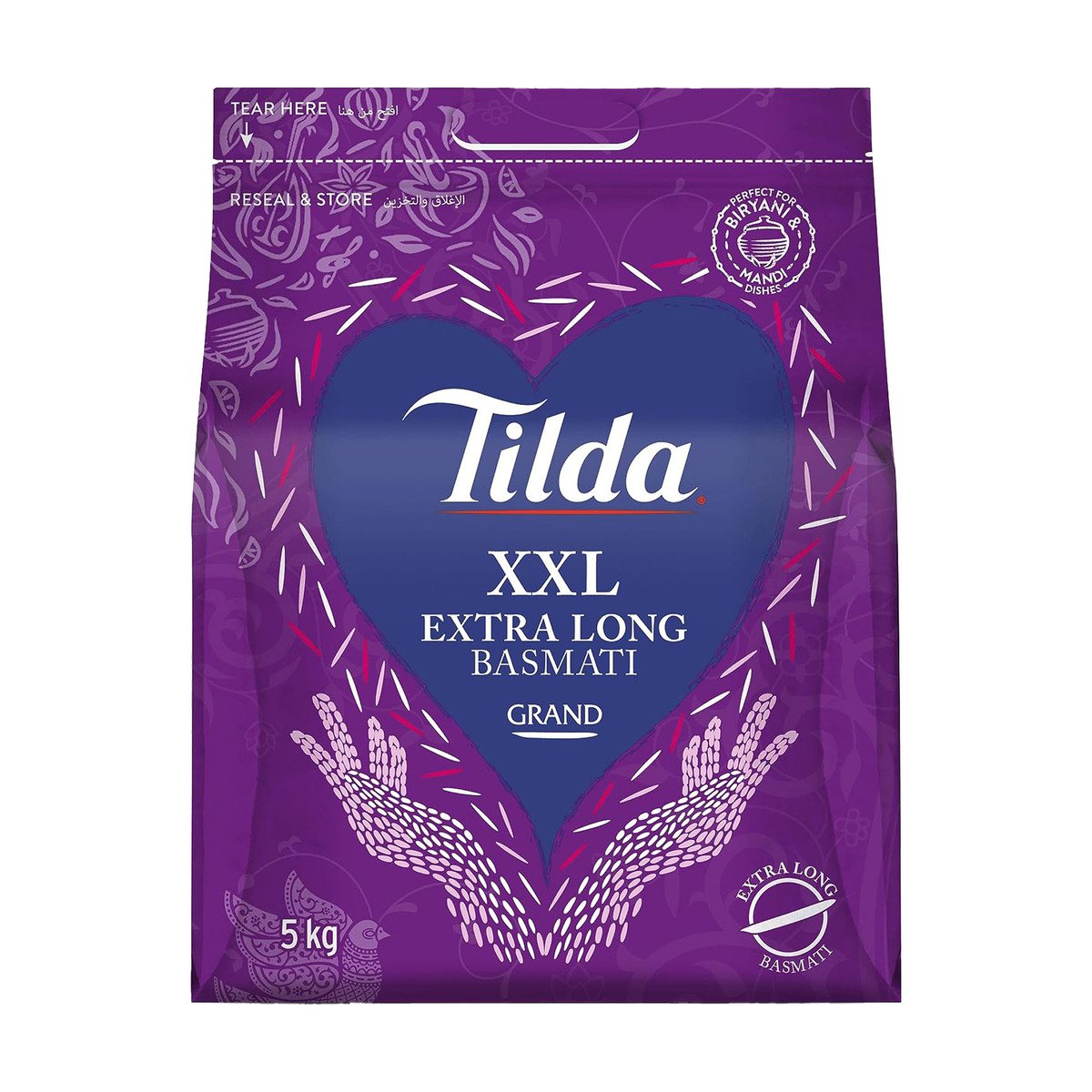 Buy Tilda Grand XXL Extra Long Basmati Rice 5 kg Online at Best Price | Basmati | Lulu UAE in UAE