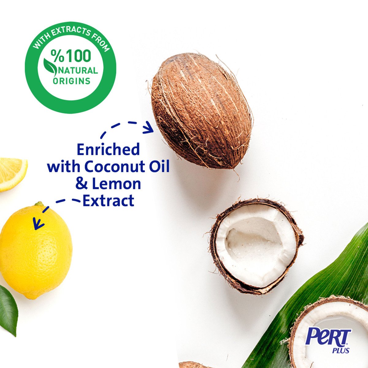 Pert Plus Shampoo with Coconut Oil & Lemon Extract 400 ml