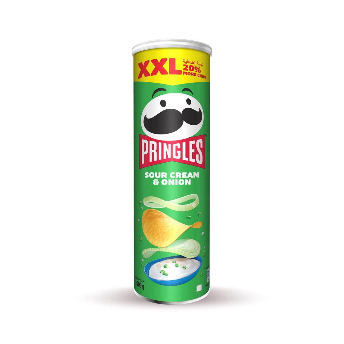 Pringles XXL Sour Cream & Onion Flavoured Chips 200 g